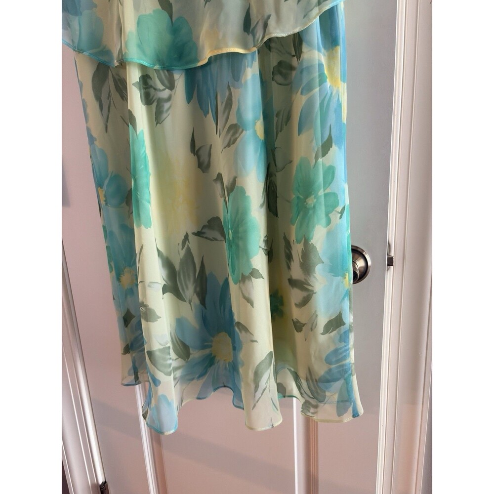 Sherri Martin VTG Pastel Size  18W  Formal Midi Chiffon Fully Lined Formal Dress - Picture 7 of 16